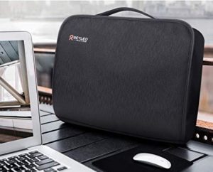 DOHE Valigetta Porta Laptop 15.6 Pollici Impermeabile, 7 Tasche, Passa Trolley, Unisex, Cm 39.3x28.5x3.3
